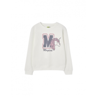 LOSAN pink sweatshirt with unicorn print.