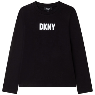 Blouse D.K.N.Y. in black color with velor print.