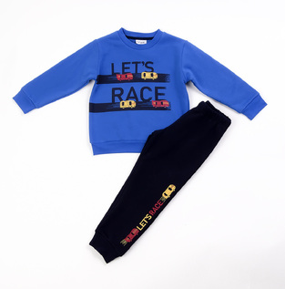 TRAX tracksuit set, printed trousers and sweatshirt in blue roux.