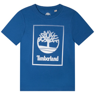 T-shirt TIMBERLAND in roux blue color with print.