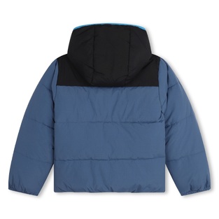 TIMBERLAND jacket in blue color with hood.