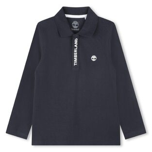 TIMBERLAND polo shirt in dark blue.