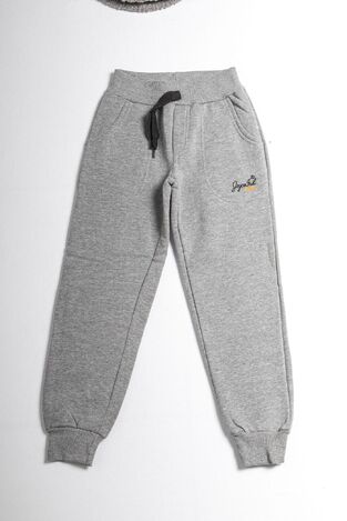 JOYCE sweatpants in gray with a drawstring at the waist.