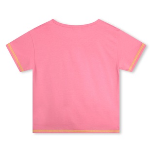 BILLIEBLUSH blouse in pink color with sequin logo.