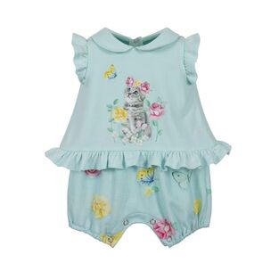 LAPIN HOUSE bodysuit in beige color with ruffles. 