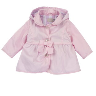 CHICCO trench coat in pink color with hood.