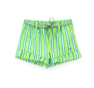 ORIGINAL MARINES striped shorts in green color.