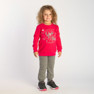 TRAX tracksuit set, heart print sweatshirt and pants.