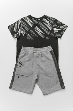 Set of SPRINT shorts in black color with embossed "RUNNER" logo.