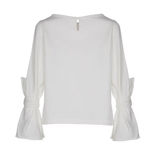 Blouse cotton, elastic LAPIN HOUSE in off-white color.