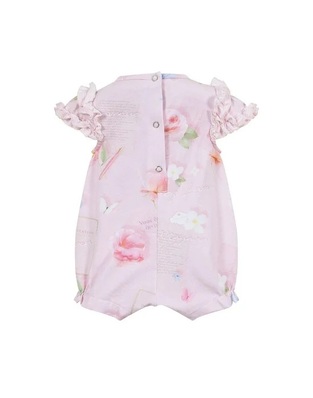 LAPIN HOUSE bodysuit in pink color with ruffles.