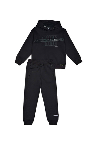 SPRINT tracksuit set in black with "THING" embossed logo.