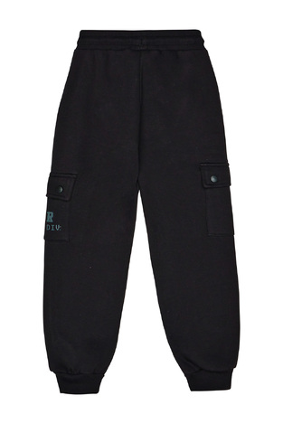 SPRINT cargo sweatpants in black.