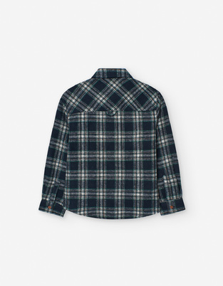 LOSAN shirt in blue color with check pattern.