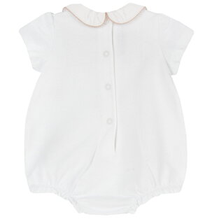 CHICCO bodysuit in white color made of pique fabric.