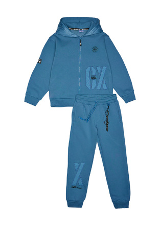 SPRINT tracksuit set in blue raff color with cardigan.