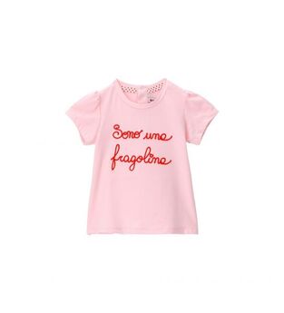 ORIGINAL MARINES blouse in pink color with embroidered letters.