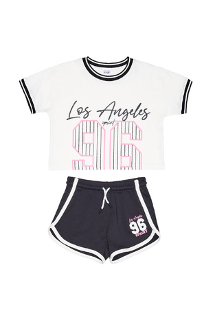 SPRINT shorts set in white with "LOS ANGELES 96" logo embossing.