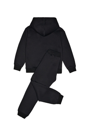 SPRINT tracksuit set in black with embossed bear print.