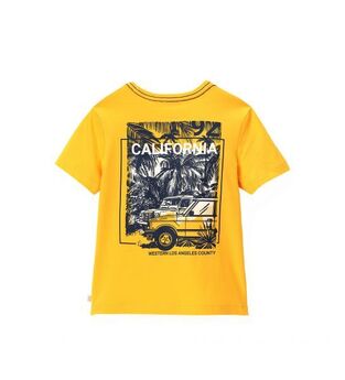 Orange Original Marines T-shirt with "CALIFORNIA" print.