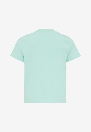 MEXX T-shirt in turquoise color with "MEXX" logo.