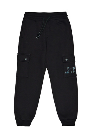 SPRINT cargo sweatpants in black.