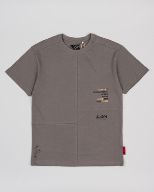 LOSAN blouse in gray color with embossed print.