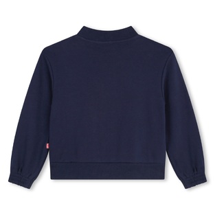 BILLIEBLUSH sweatshirt in dark blue with sequin pattern.