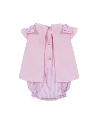 LAPIN HOUSE bodysuit in pink color with balloon print.