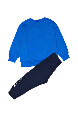 SPRINT tracksuit set in azure blue with embossed cars print.