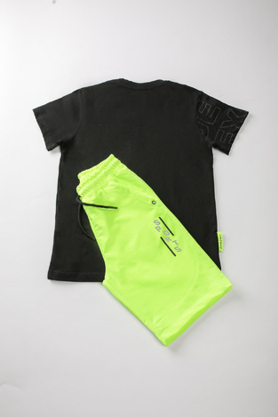 SPRINT shorts set in black with embossed logo.