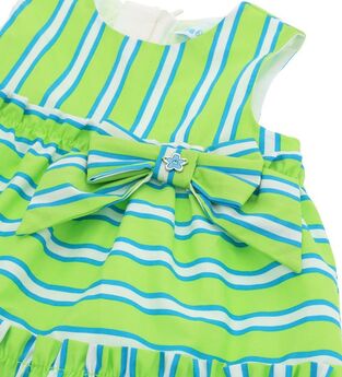 ORIGINAL MARINES striped dress in green color.