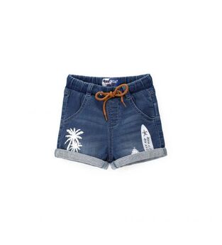 ORIGINAL MARINES denim shorts with drawstring waist.